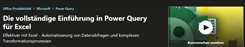 Power Query Online Kurs